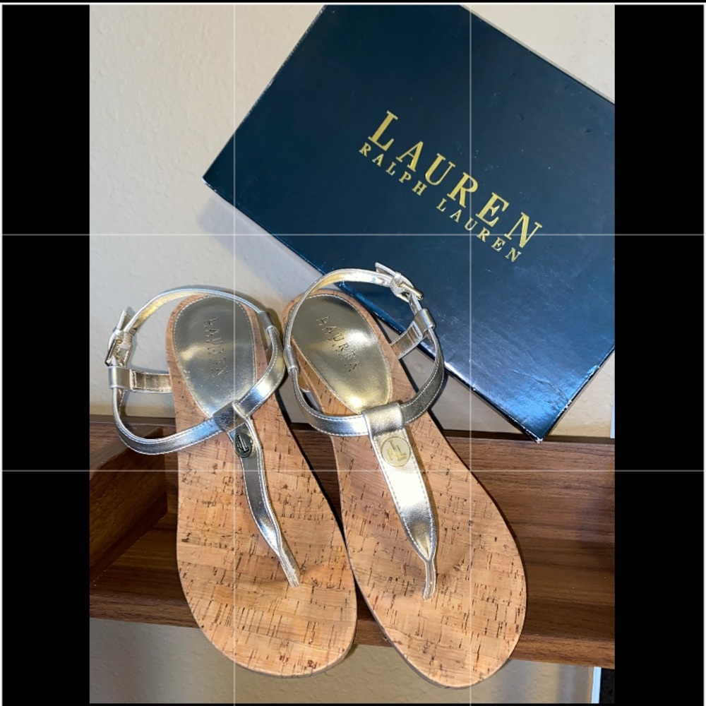 LAUREN Ralph Lauren - Metallic Gold Wedges